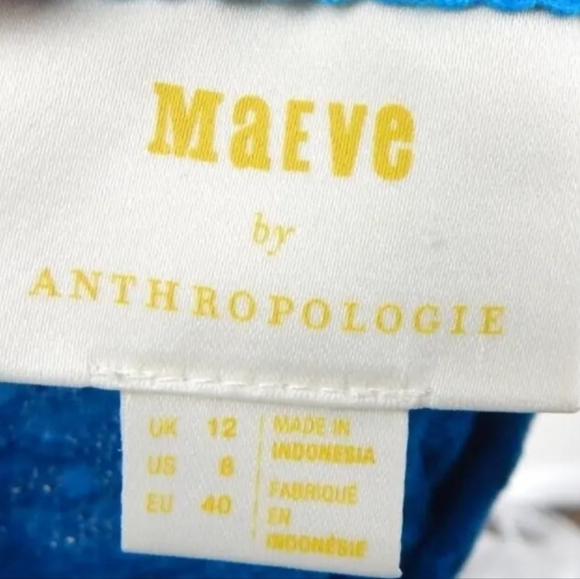 Maeve Anthropologie Jourdain Blue Blouse - Picture 2 of 3